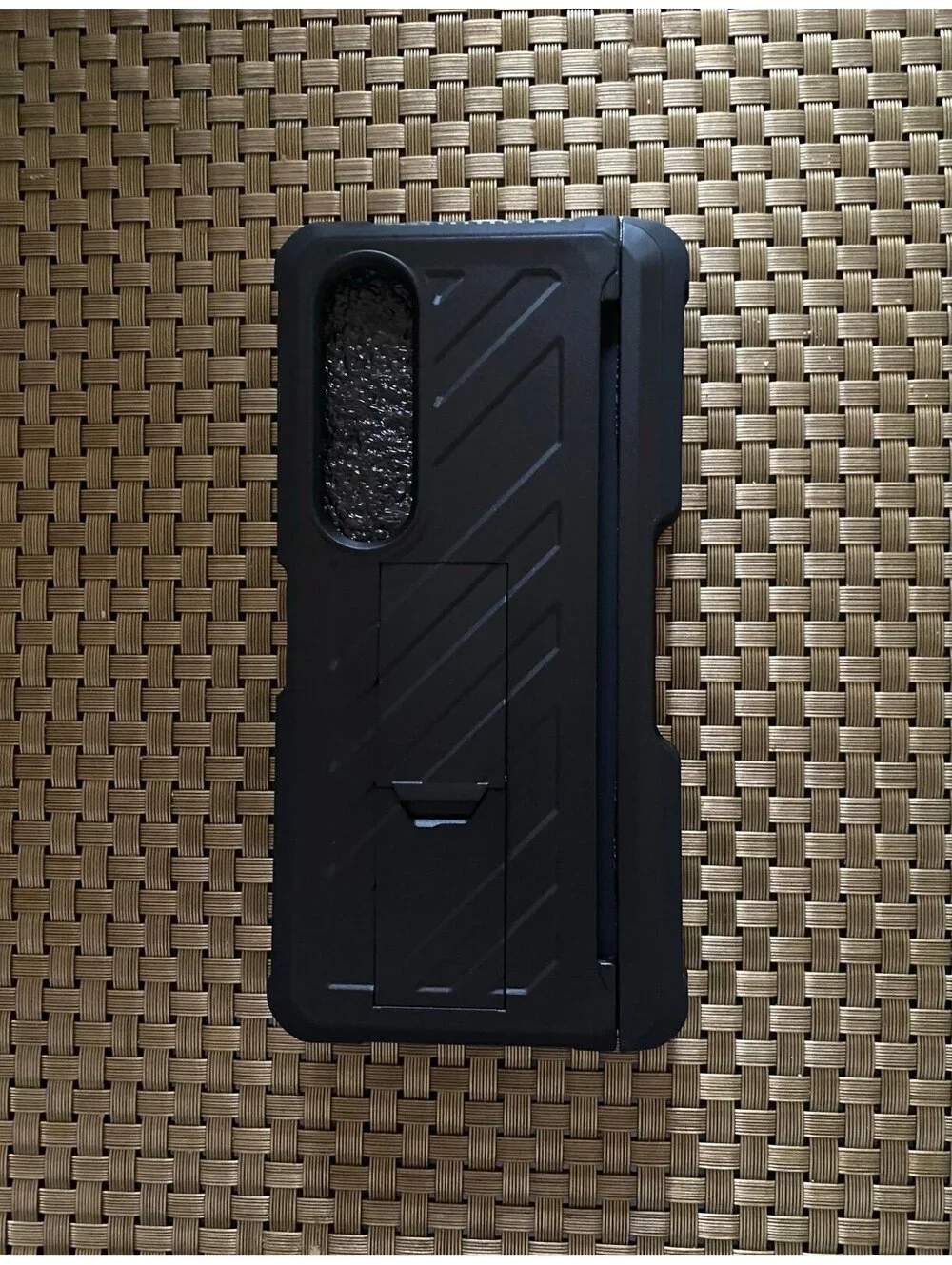 Cenmaso Armor Case for Samsung Galaxy Z Fold 4 Matte Black